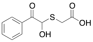 2-[(1-Hydroxy-2-oxo-2-phenylethyl)sulfanyl]acetic Acid