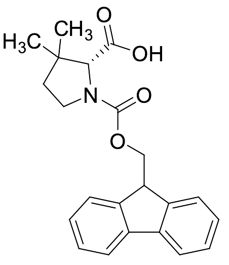 (R)-1-(((9H-Fluoren-9-yl)methoxy)carbonyl)-3,3-dimethylpyrrolidine-2-carboxylic Acid