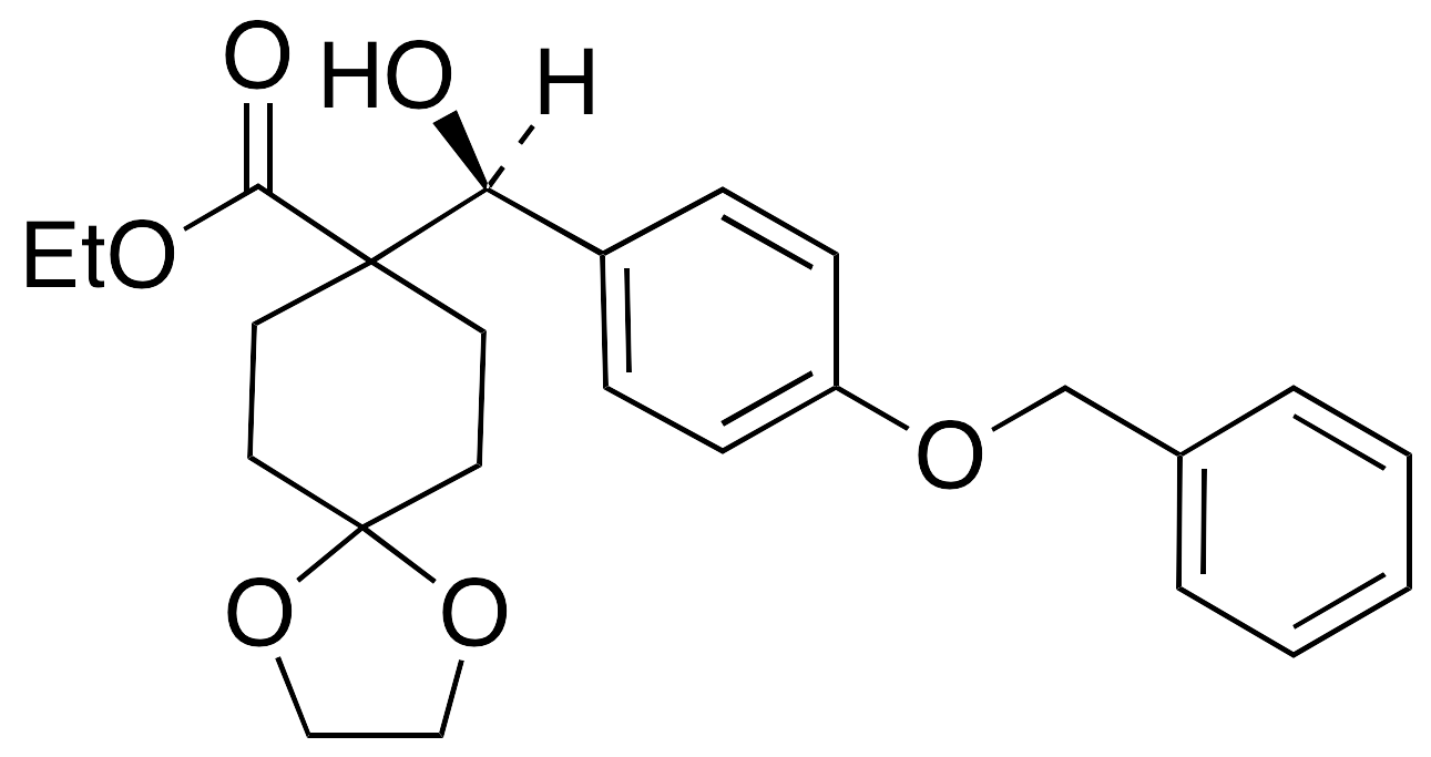 8-[(S)-Hydroxy[4-benzyloxyphenyl]methyl]-1,4-dioxaspiro[4.5]decane-8-carboxylic Acid Ethyl Ester
