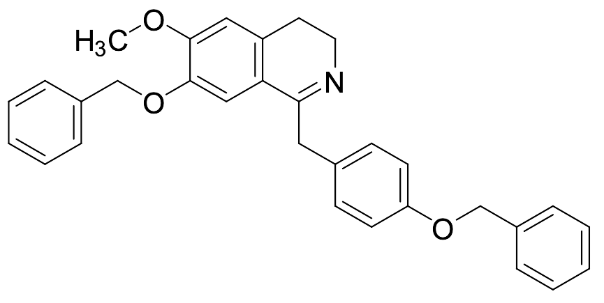 3,4-Dihydro-6-methoxy-7-(phenylmethoxy)-1-[[4-(phenylmethoxy)phenyl]methyl]-isoquinoline