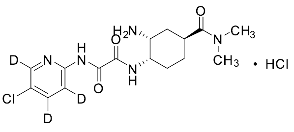 N1-((1S,2R,4S)-2-Amino-4-(dimethylcarbamoyl)cyclohexyl)-N2-(5-chloropyridin-2-yl-3,4,6-D₃)oxalamide Hydrochloride Salt