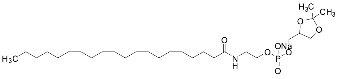 Sodium (2,2-Dimethyl-1,3-dioxolan-4-yl)methyl (2-((5Z,8Z,11Z,14Z)-icosa-5,8,11,14-tetraenamido)ethyl) Phosphate