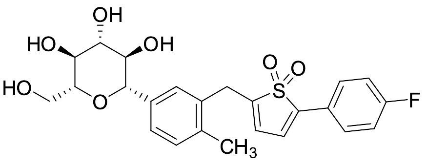2-(4-Fluorophenyl)-5-(2-methyl-5-((2S,3R,4R,5S,6R)-3,4,5-trihydroxy-6-(hydroxymethyl)tetrahydro-2H-pyran-2-yl)benzyl)thiophene 1,1-dioxide
