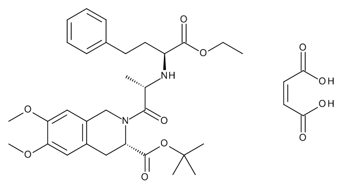 (S)-tert-Butyl 2-[(S)-2-[(S)-1-ethoxy-1-oxo-4-phenylbutan-2-ylamino]propanoyl]-6,7-dimethoxy-1,2,3,4-tetrahydroisoquinoline-3-carboxylate Maleate (Moexipril tert-Butyl Ester Maleate)