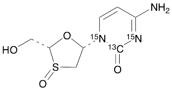 Lamivudine-13C,15N2 S-Oxide (Mixture of Diastereomers)