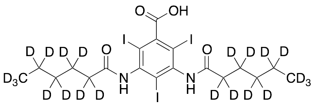 3,5-Dihexanamido-2,4,6-triiodo-benzoic Acid-d22