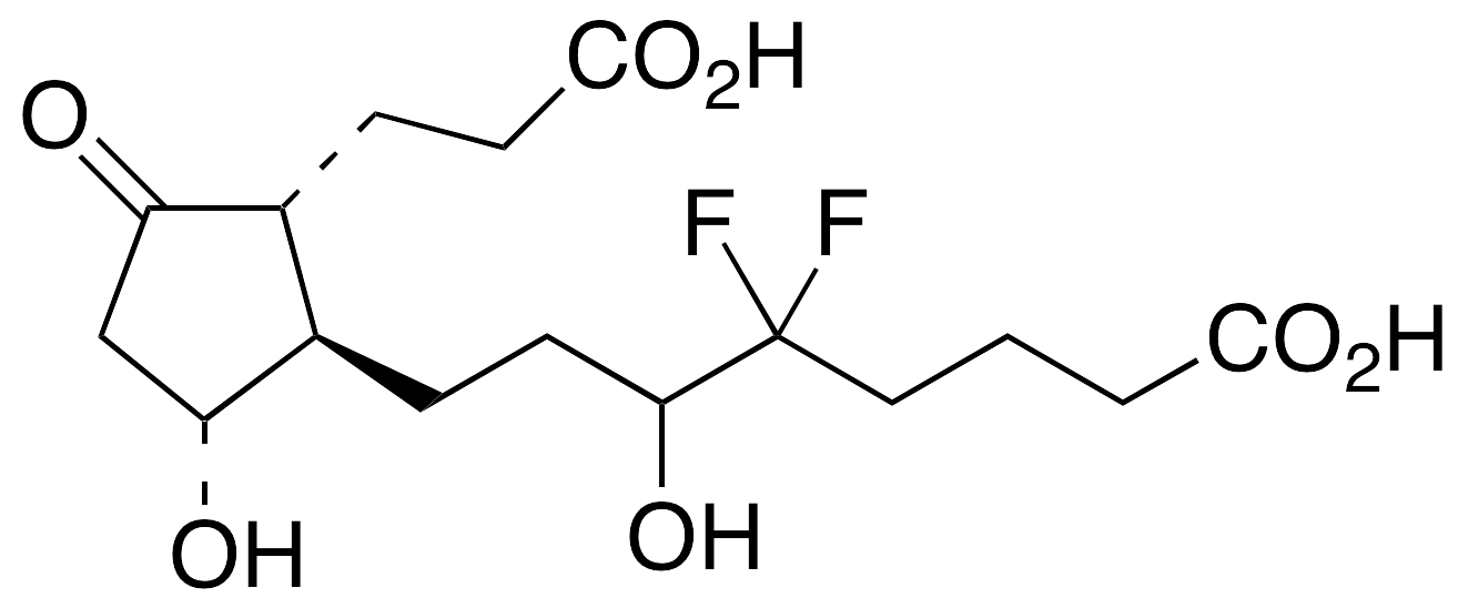 (7alpha,11)-Dihydroxy-5-keto-12,12-difluorotetranorprosta-1,16-dioic Acid