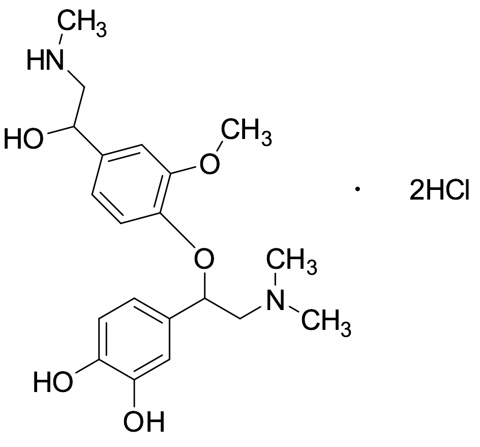 4-(1-(2-Hydroxy-4-(1-hydroxy-2-(methylamino)ethyl)phenoxy)-2-(methylamino)ethyl)benzene-1,2-diol Dihydrochloride