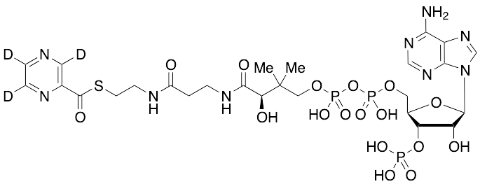 Coenzyme A S-Pyrazinecarboxylate-d3
