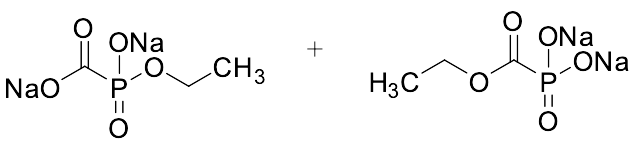 Disodium Ethoxyoxidophosphanyl)formate + Disodium Ethoxycarbonyl)phosphonate (Mixture)