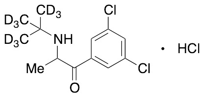 2-(tert-Butylamino)-3’,5’-dichloropropiophenone-d9 Hydrochloride