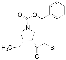(3R,4S)-3-(2-Bromoacetyl)-4-ethylpyrrolidine-1-carboxylate