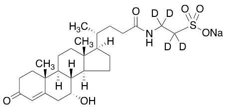 Tauro 7alpha-Hydroxy-3-oxo-chol-4-en-24-oic Acid-d4 Sodium Salt