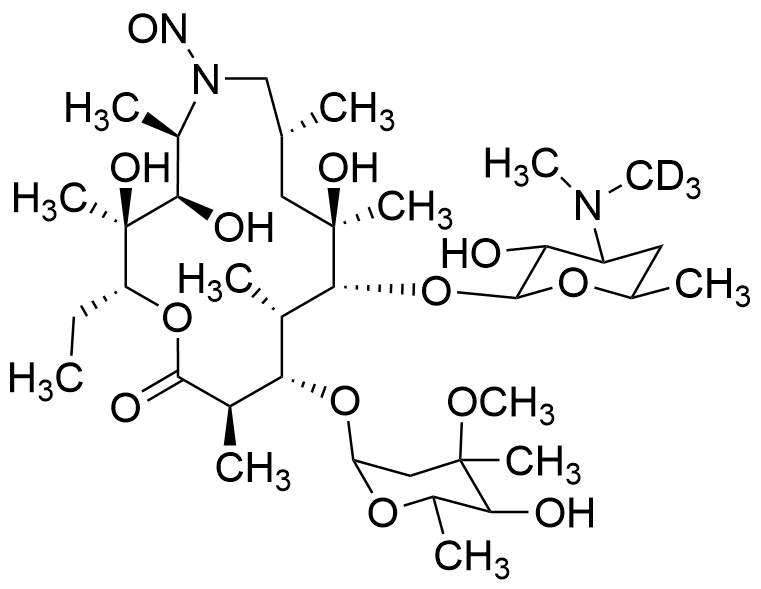 3'-N-Demethyl-3'-N-(Methyl-D3) N-desmethyl-N-Nitroso Azithromycin