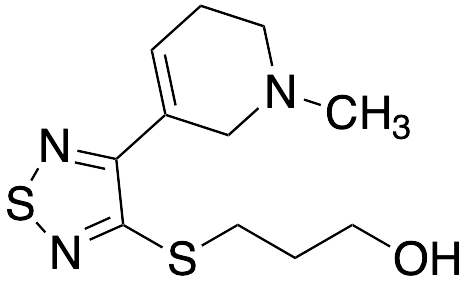3-[[4-(1,2,5,6-Tetrahydro-1-methyl-3-pyridinyl)-1,2,5-thiadiazol-3-yl]thio]-1-propanol