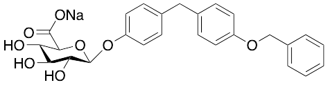 4-​[[4-​(Phenylmethoxy)​phenyl]​methyl]​-phenol O-Alpha-D-Glucuronic Acid Sodium Salt