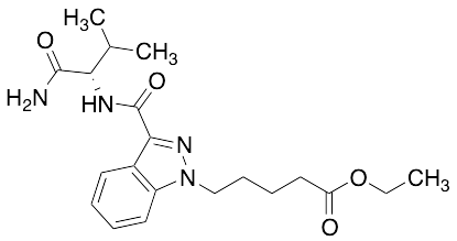 3-[[[(1S)-1-(Aminocarbonyl)-2-methylpropyl]amino]carbonyl]-1H-Indazole-1-pentanoic Acid Ethyl Ester