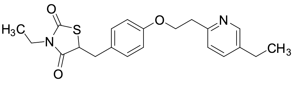 3-Ethyl-5-(4-(2-(5-ethylpyridin-2-yl)ethoxy)benzyl)thiazolidine-2,4-dione
