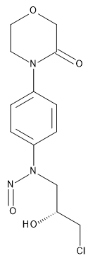 (R)-N-(3-chloro-2-hydroxypropyl)-N-(4-(3-oxomorpholino)phenyl)nitrous