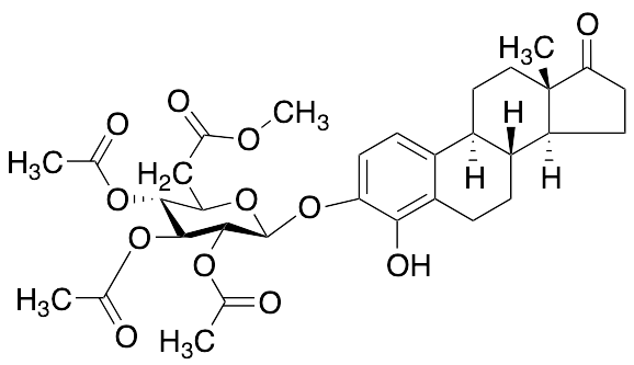 4-Hydroxy Estrone 3-O-Beta-D-Glucuronide Triacetate Methy Ester