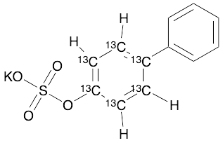 4-Biphenylyl-13C6 Sulfate Potassium Salt