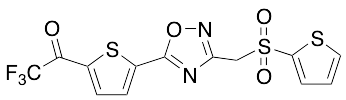 3-[(2-Thienylsulfonyl)methyl]-5-[5-trifluoroacetyl-thien-2-yl]-1,2,4-oxadiazole