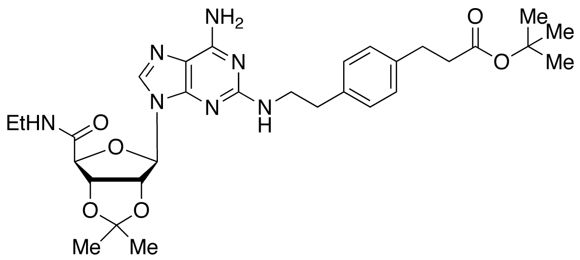 2-[[4-[2-(tert-Butoxycarbonyl)ethyl]phenylethyl]amino]2’,3’-O-isopropylideneadenosine-5’-N-ethylcarboxamide