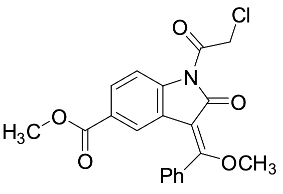 Methyl (Z)-1-(2-Chloroacetyl)-3-(methoxy(phenyl)methylene)-2-oxoindoline-5-carboxylate