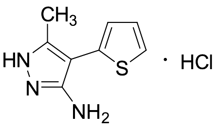 5-Methyl-4-(thiophen-2-yl)-1H-pyrazol-3-amine Hydrochloride