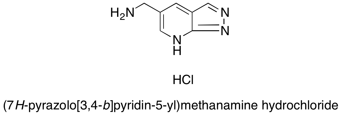 (7H-Pyrazolo[3,4-b]pyridin-5-yl)methanamine Hydrochloride
