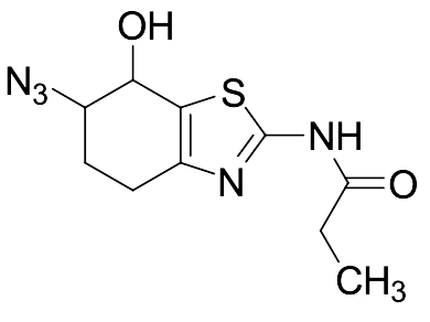 N-(6-Azido-7-hydroxy-4,5,6,7-tetrahydrobenzo[d]thiazol-2-yl)propionamide