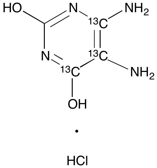 5,6-Diaminopyrimidine-2,4-diol-13C3 Hydrochloride