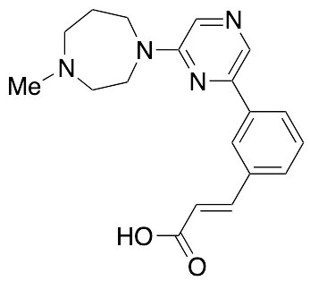 (2E)-3-[3-[6-(Hexahydro-4-methyl-1H-1,4-diazepin-1-yl)-2-pyrazinyl]phenyl]-2-propenoic Acid