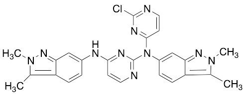 N2-(2-Chloropyrimidin-4-yl)-N2,N4-bis(2,3-dimethyl-2H-indazol-6-yl)pyrimidine-2,4-diamine