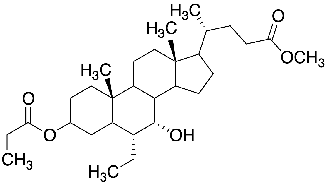 Methyl-3-propionyloxy-6a-ethyl-7a-hydroxy-5b-cholanate