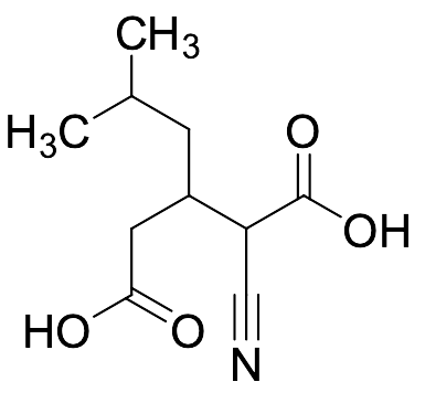 2-Cyano-3-(2-methylpropyl)pentanedioic Acid