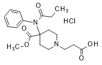 3-(4-(Methoxycarbonyl)-4-(N-phenylpropionamido)piperidin-1-yl)propanoic Acid Hydrochloride