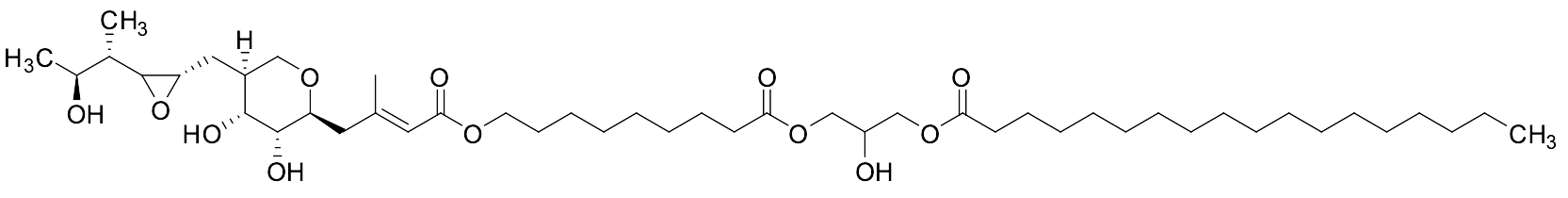 3-((9-(((E)-4-((2S,3R,4R,5S)-3,4-Dihydroxy-5-(((2S)-3-((2S,3S)-3-hydroxybutan-2-yl)oxiran-2-yl)methyl)tetrahydro-2H-pyran-2-yl)-3-methylbut-2-enoyl)oxy)nonanoyl)oxy)-2-hydroxypropyl Stearate