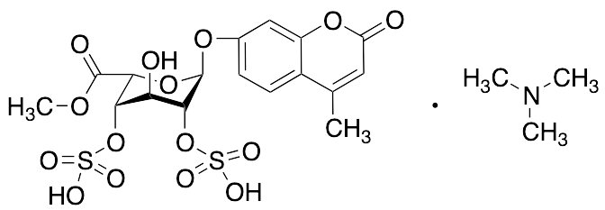 4-Methylumbelliferyl Alpha-L-Idopyranosiduronic Acid 2,4-Disulfate Trimethylamine