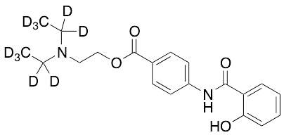 2-(Diethylamino)ethyl 4-(2-Hydroxybenzamido)benzoate-d10