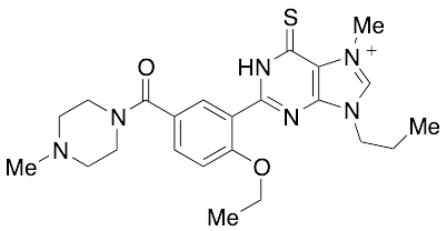 2-(2-Ethoxy-5-(4-methylpiperazine-1-carbonyl)phenyl)-7-methyl-9-propyl-6-thioxo-6,9-dihydro-1H-purin-7-ium