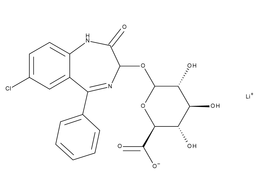 Oxazepam-glucuronide.Lithium Salt