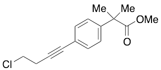 Methyl 2-(4-(4-Chlorobut-1-yn-1-yl)phenyl)-2-methylpropanoate