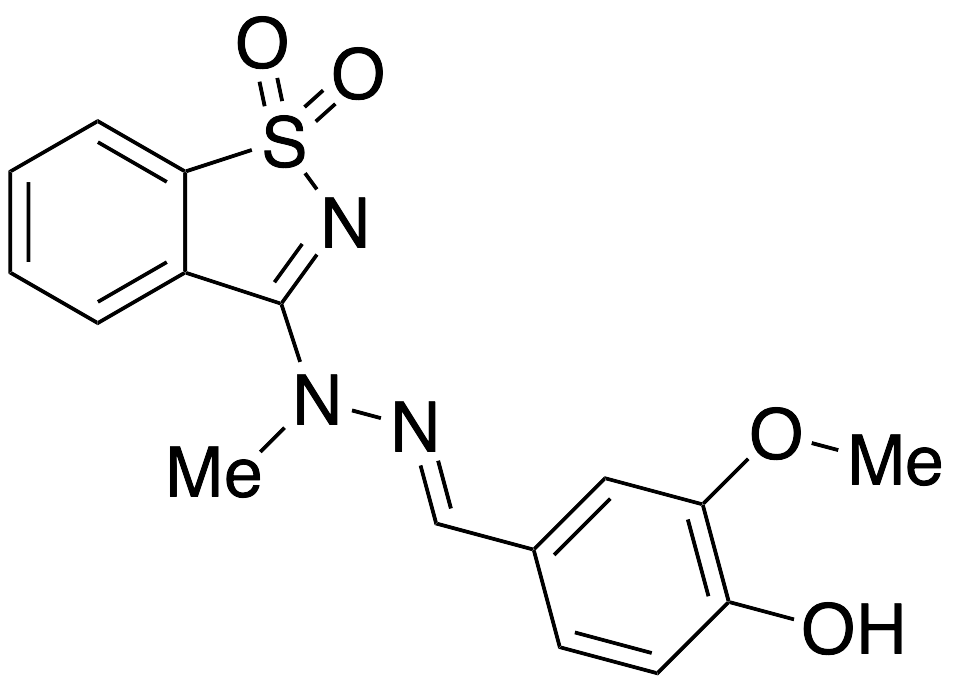 4-[(E)-[1,1-Dioxo-1,2-benzothiazol-3-yl)-methyl-hydrazono]methyl]-2-methoxy-phenol