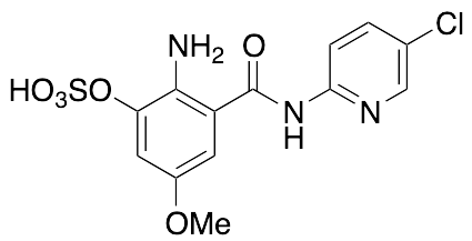 2-Amino-3-((5-chloropyridin-2-yl)carbamoyl)-5-methoxyphenyl hydrogen sulfate