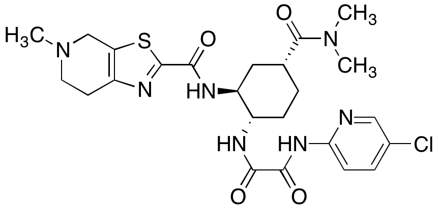 N-(5-Chloropyridin-2-yl)-N'-[(1S,2S,4R)-4-[(dimethylamino)carbonyl]-2-[[(5-methyl-4,5,6,7-tetrahydrothiazolo[5,4-c]pyridin-2-yl)carbonyl]amino]cyclohexyl]ethanediamide