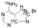 8-Bromoadenine-13C2,15N2