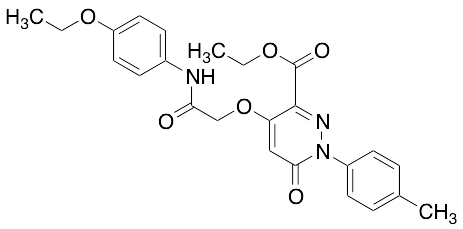 Ethyl 4-[2-[(4-Ethoxyphenyl)amino]-2-oxoethoxy]-1,6-dihydro-1-(4-methylphenyl)-6-oxo-3-pyridazinecarboxylic Acid Ester