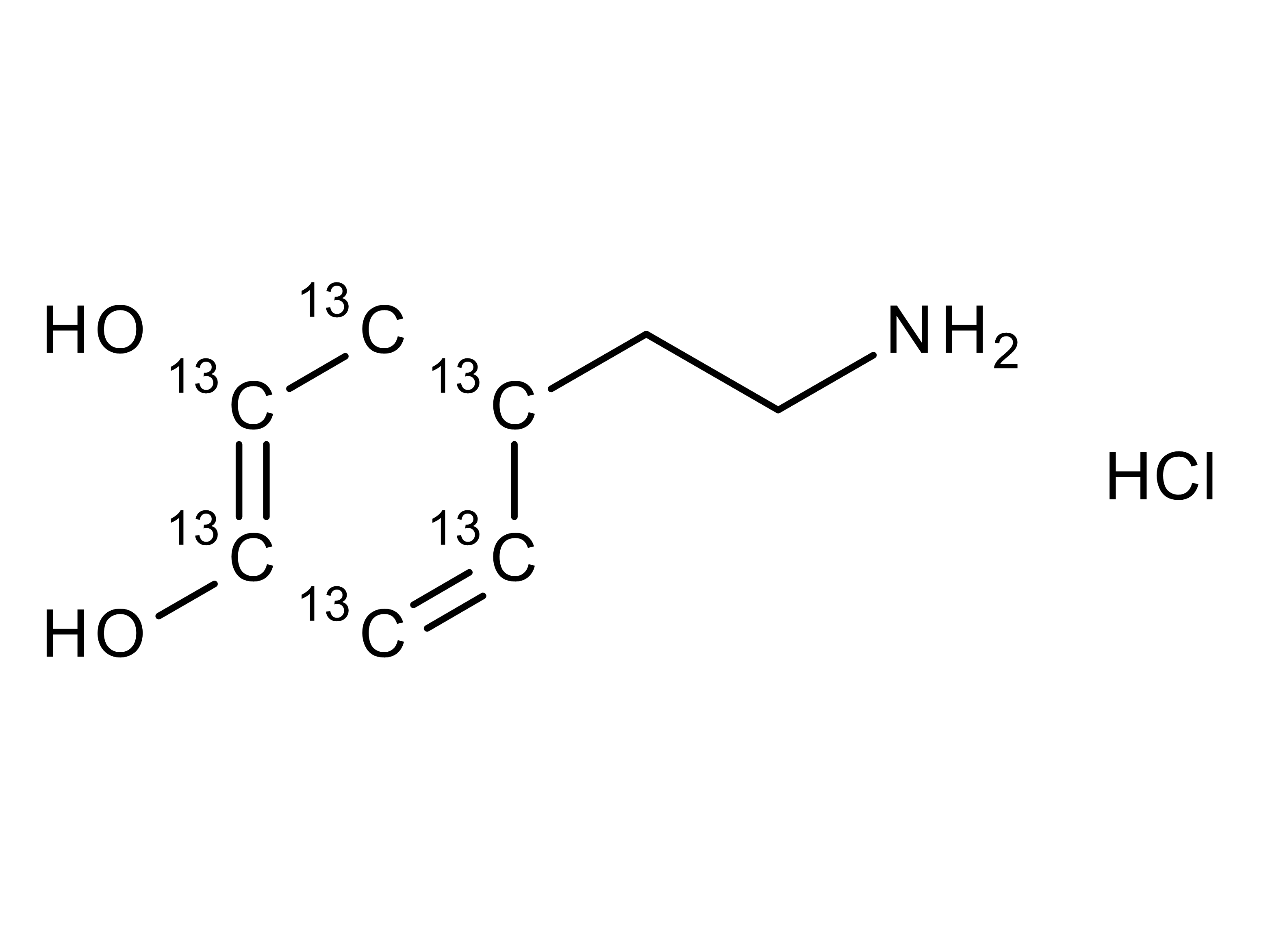 2-(3,4-Dihydroxyphenyl-13C6)ethylamine HCl
