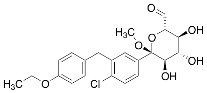 (2S,3S,4S,5R,6S)-6-(4-Chloro-3-(4-ethoxybenzyl)phenyl)-3,4,5-trihydroxy-6-methoxytetrahydro-2H-pyran-2-caboxaldehyde